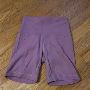 Women's Lululemon Mauve High-Waisted Shorts